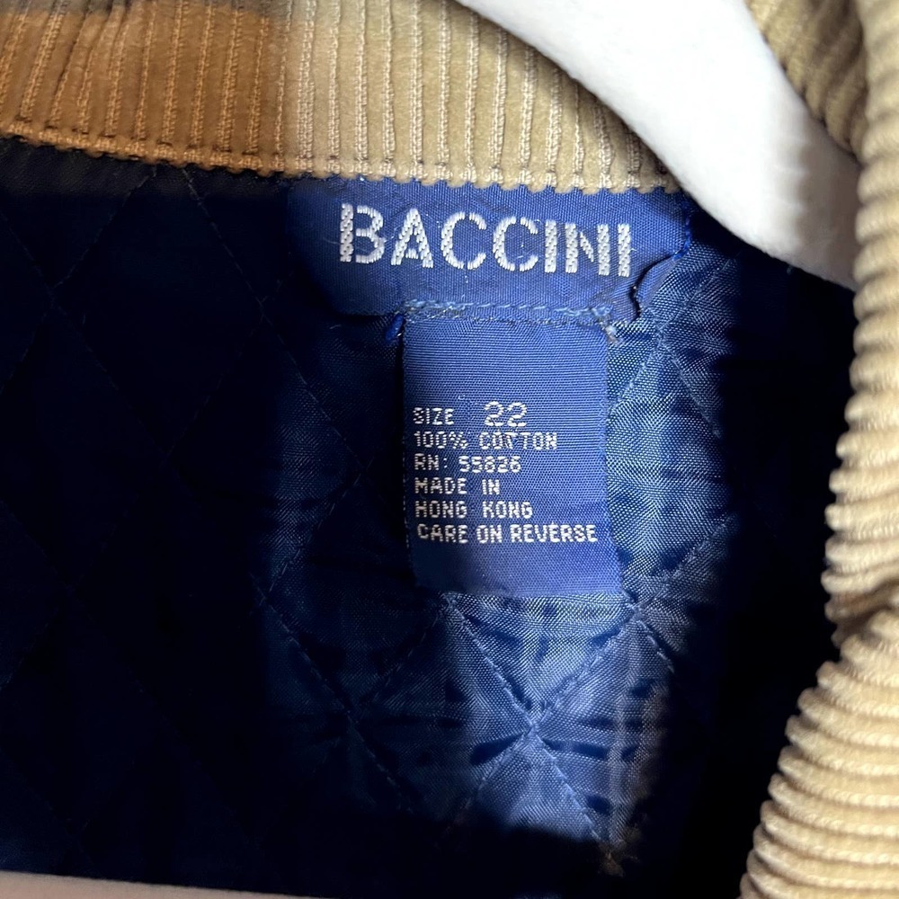 Vintage Baccini Christmas Quilted Denim Color Patch Coat 22 - Picture 2 of 3